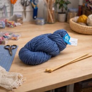 Cloudborn Fibers Highland Roving Dolphin Blue